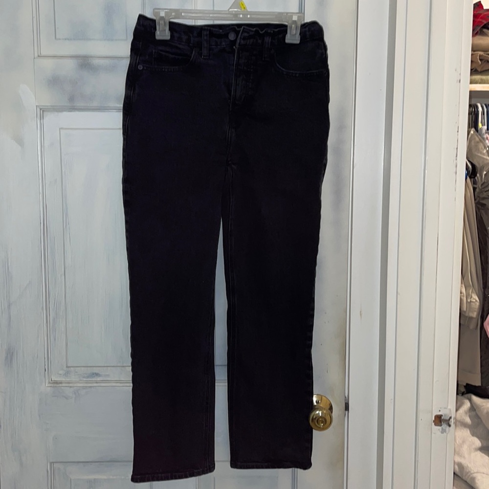 Old Navy size 8 black sky high straight black jeans